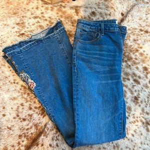 Driftwood Farrah Embroidered Flare Jeans